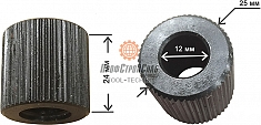 Размеры роликов устройства для обработки края резьбы Voll 3/8"-2"