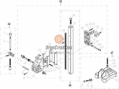 Схема станины установки алмазного бурения Saturn OB-255